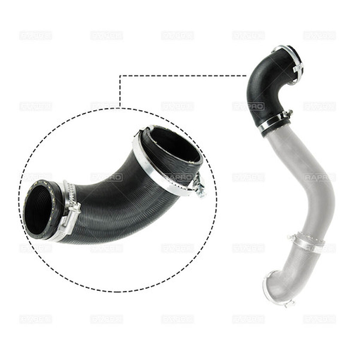 Rapro 16281 Turbo Hortumu Dırsek Focus III 2.0 T Dcı 11>