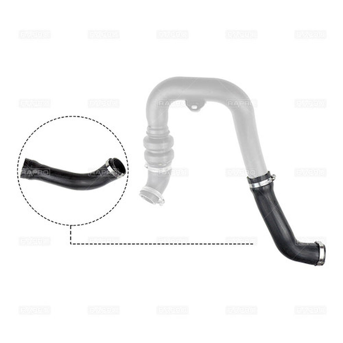 Rapro 16436 Turbo Hortumu Buyuk Ranger 2.2T Dcı 11>