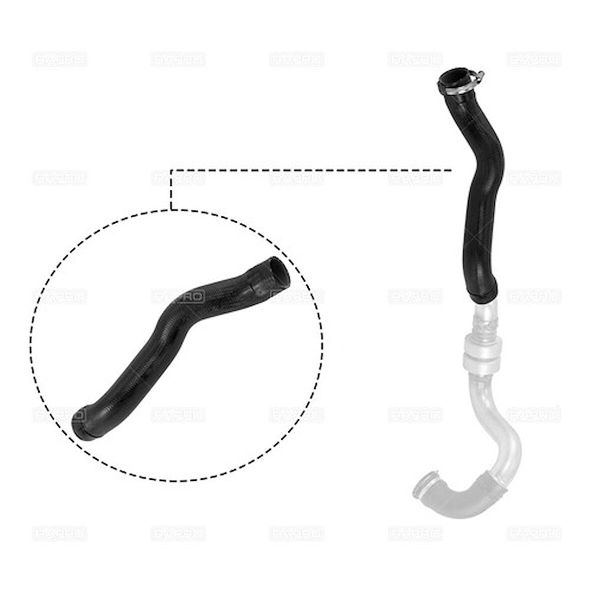Rapro 27130 Turbo Hortumu Sılıkon Buyuk Dacıa Duster 1.5 Dcı