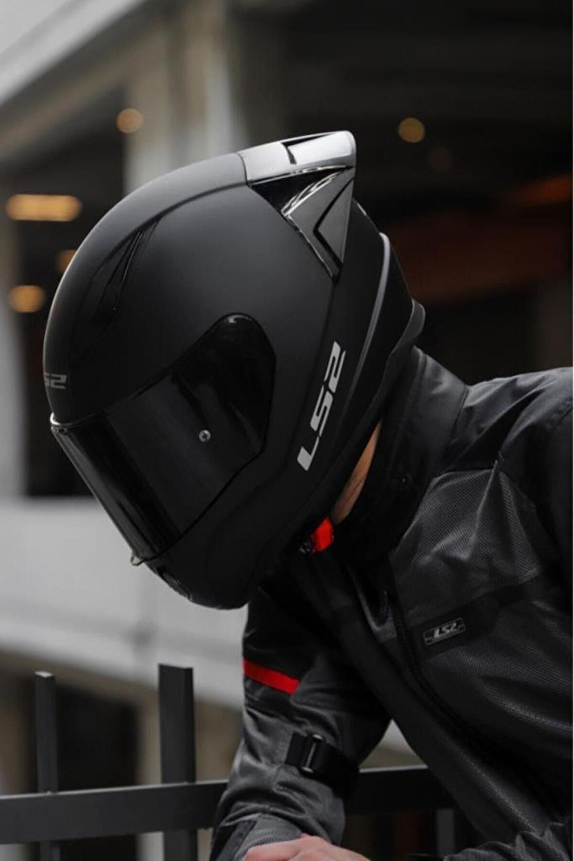 LS2 RAPID 2 MAT SİYAH RACE KAPALI KASK L