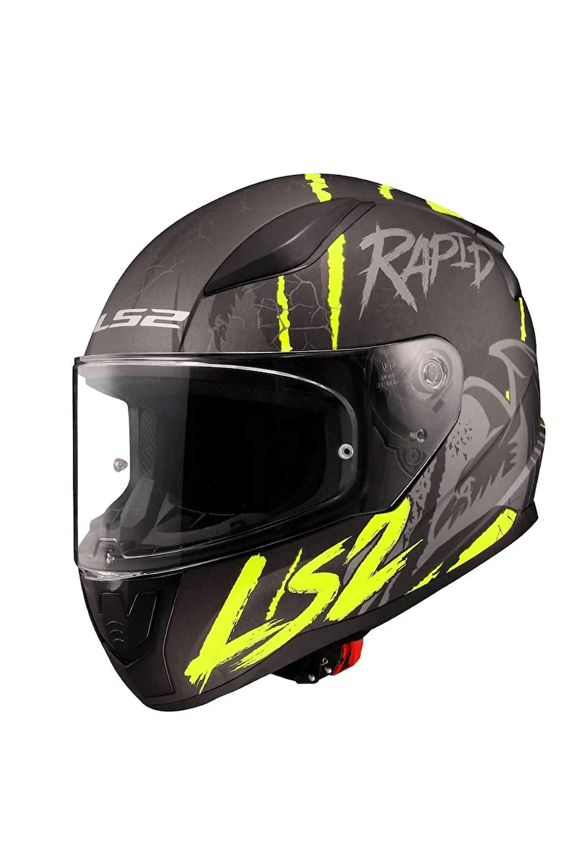 Rapıd 2 Raven Mat Siyah-gri-neon Sarı Kask