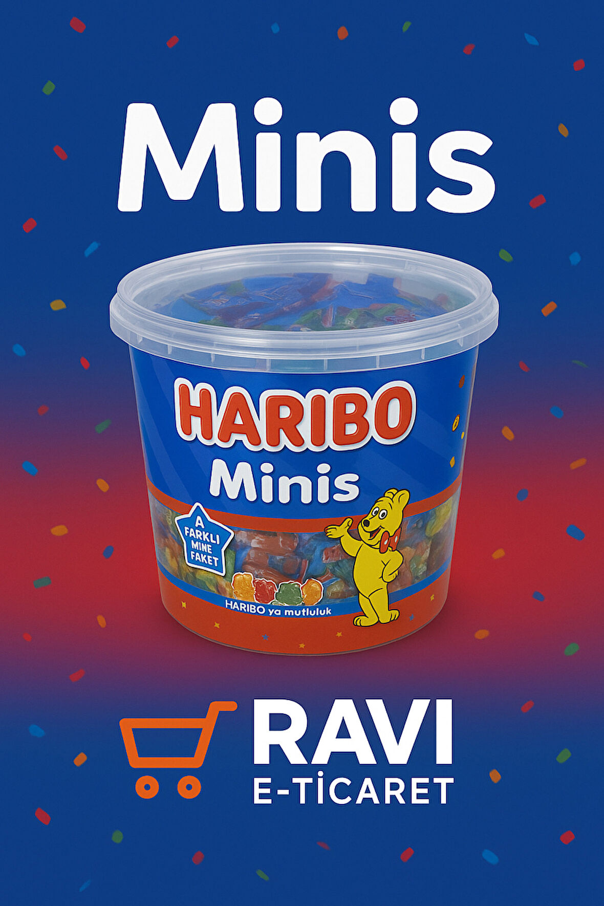 HARİBO MİNS 10GRX100 4 FARRKLI ÇEŞİT 2'Lİ SET