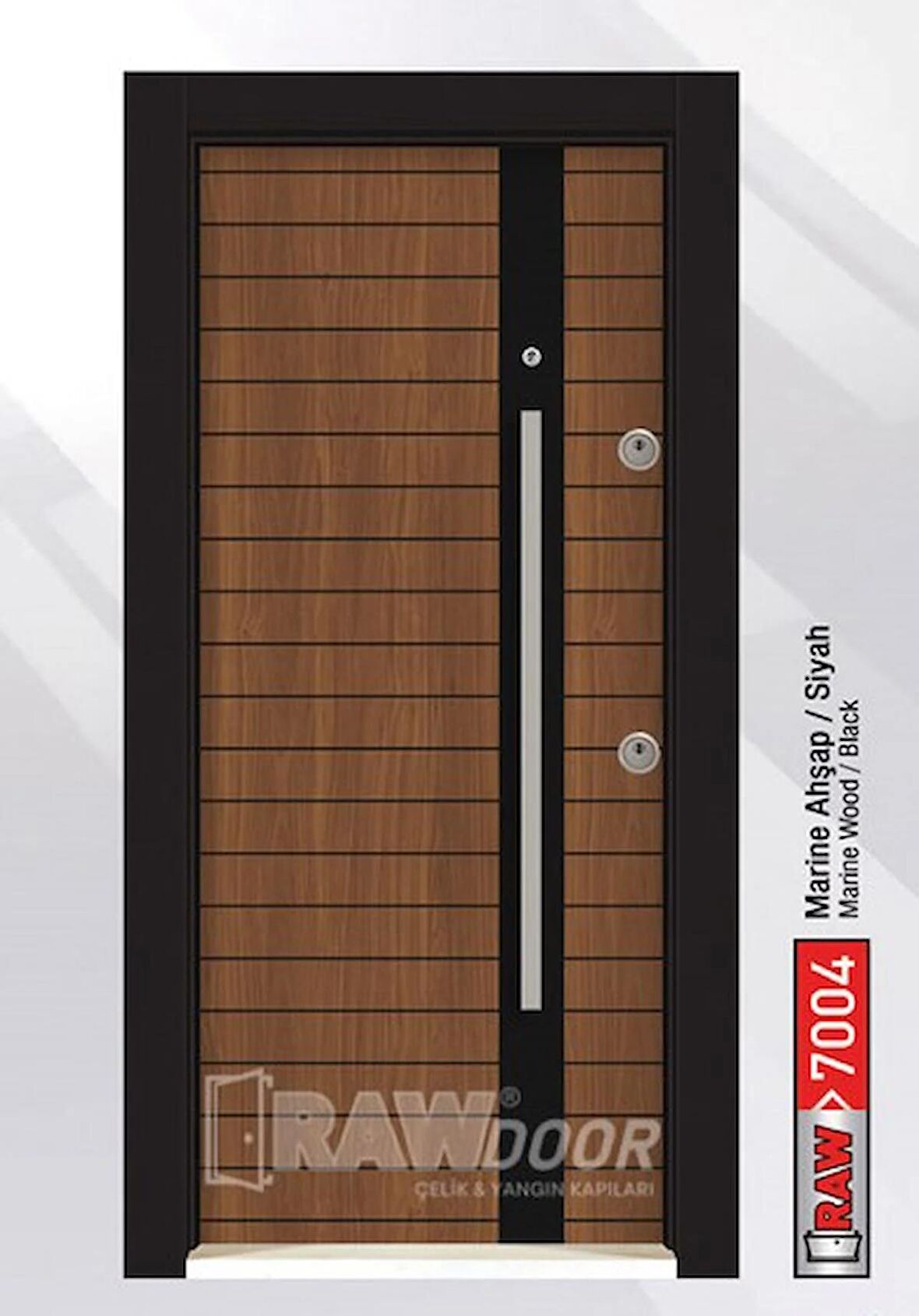 RAWDOOR 7004 MODEL SOL AÇILIR ÇELİK KAPI