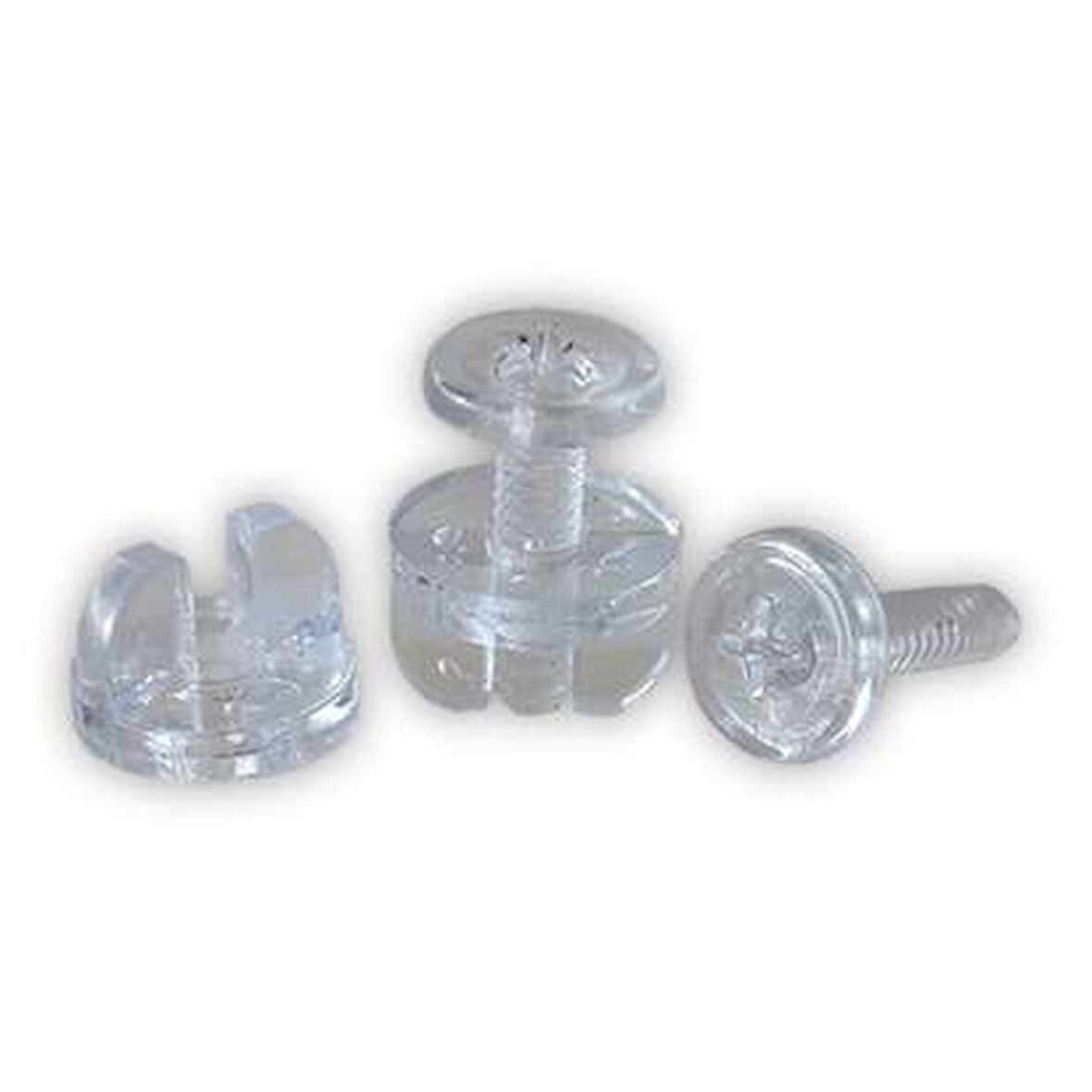 Kelebek Klips Stand İçin Şeffaf Uzun Vidalı 20Mm 25 Adet