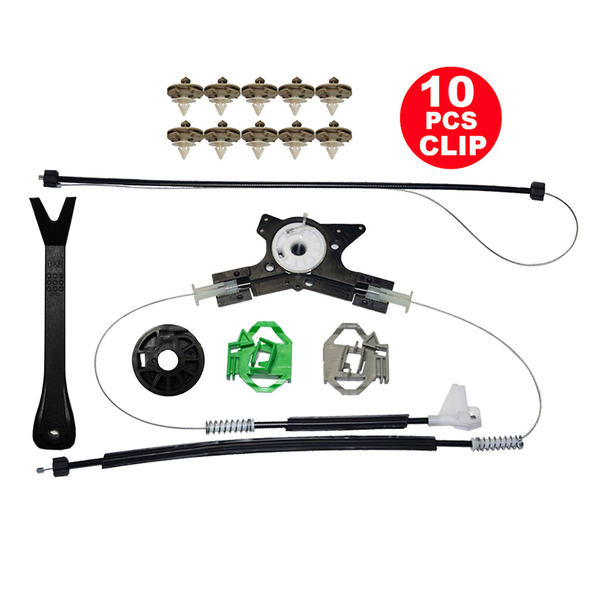 Set Cam R Ön Seat Cordaba 1993-2002 Seat İbiza 2 1993-2002 VW Caddy 1996-2003 VW Polo Clssic 1996-02 Sarmalı (10Klips) 6K4837402-402G-402P