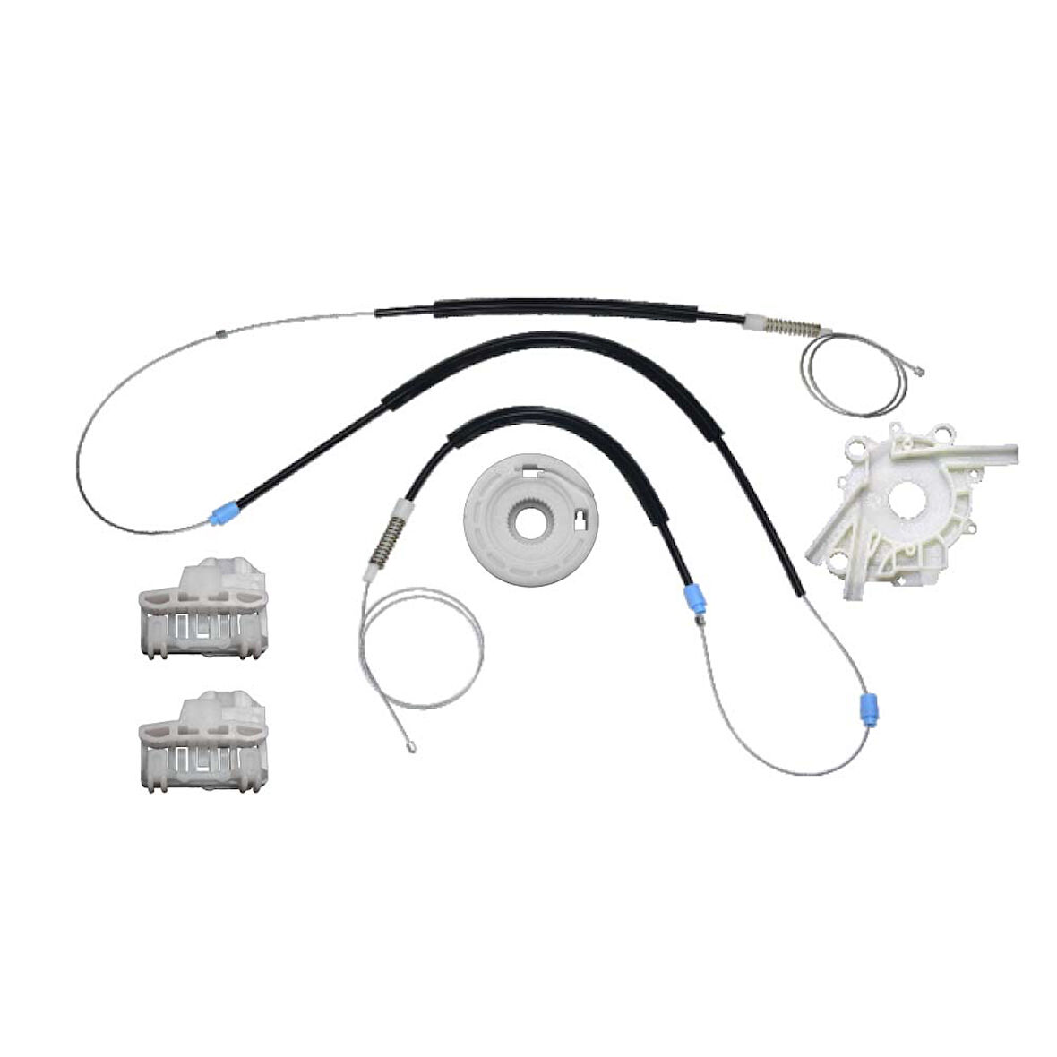 VW Polo  HB 1994-1999 Yataklı 6N4837402A-402D Sağ Ön Cam Kriko Tamir Seti