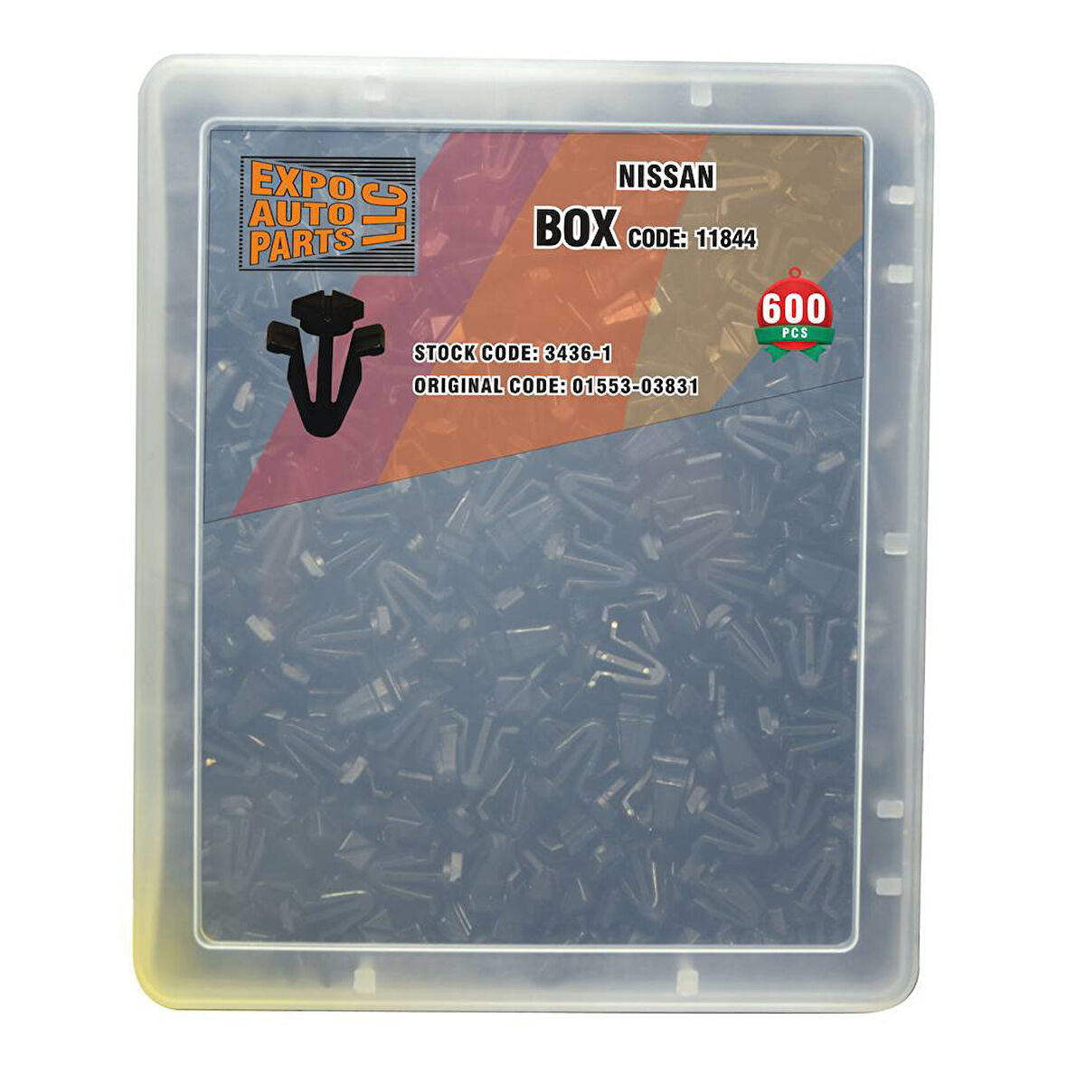 Panjur Klips Set Kutusu Siyah 01553-03831 Nissan 600 Parça