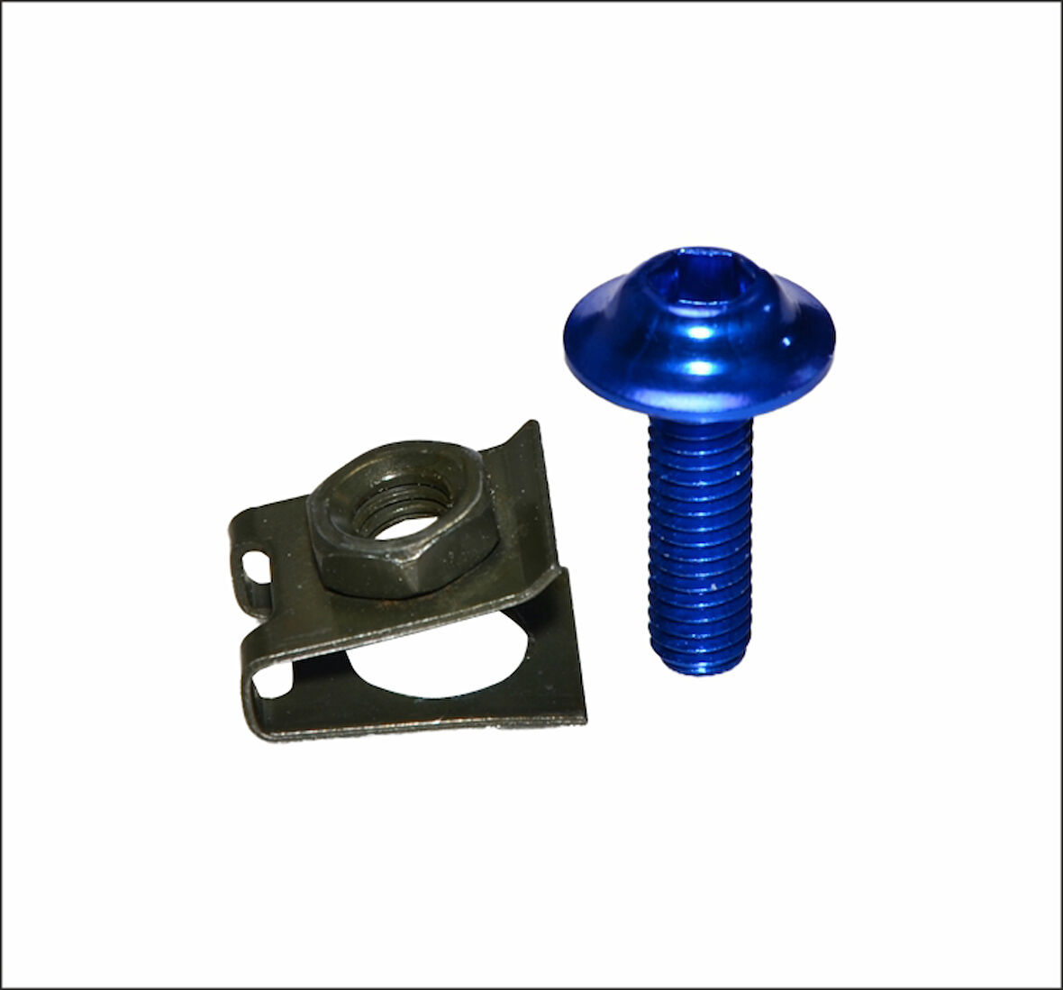 Motorsiklet Aluminyum Allen Ve Maşa Somun Cıvata Seti Gümüş