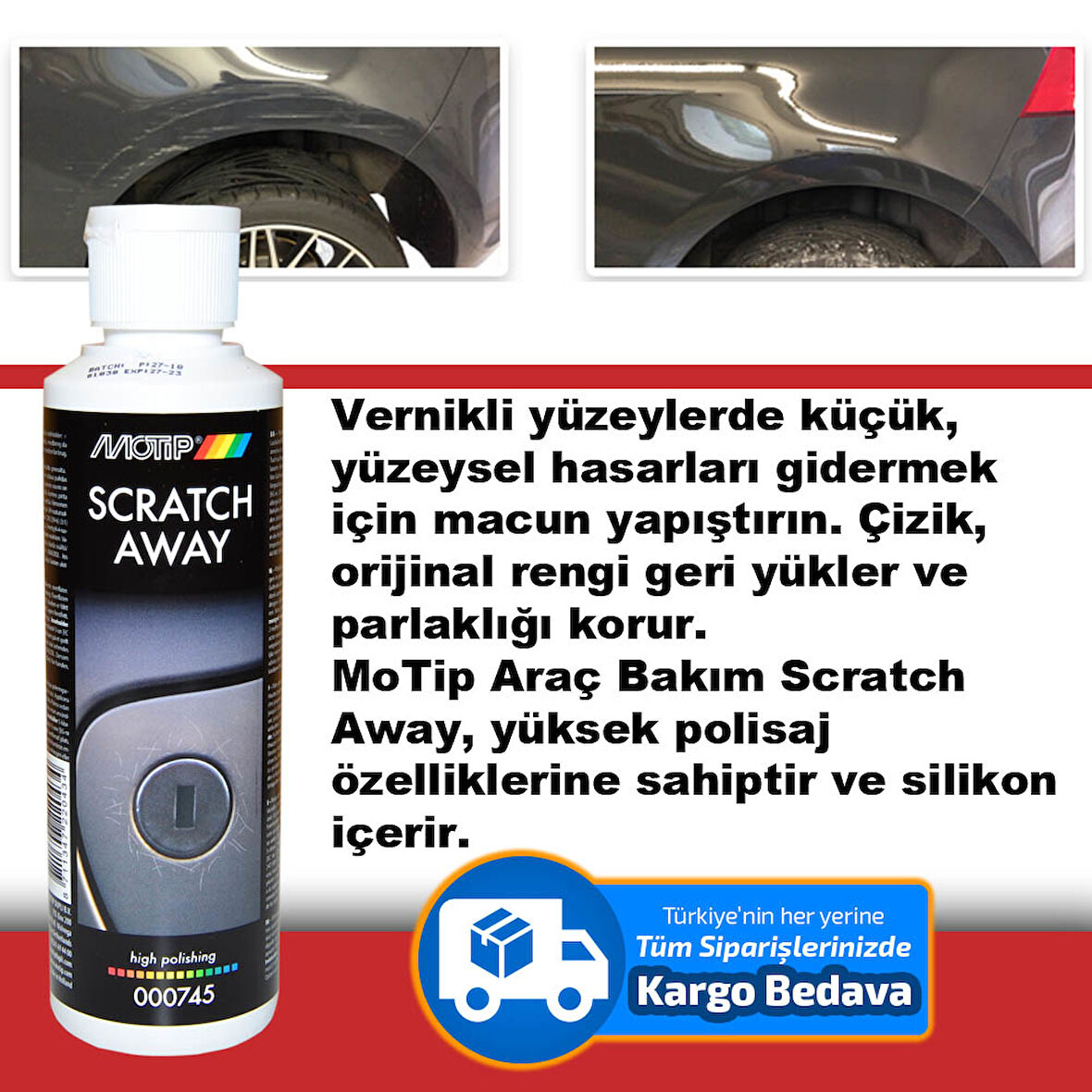 Çizik Giderici 250 Ml Motip