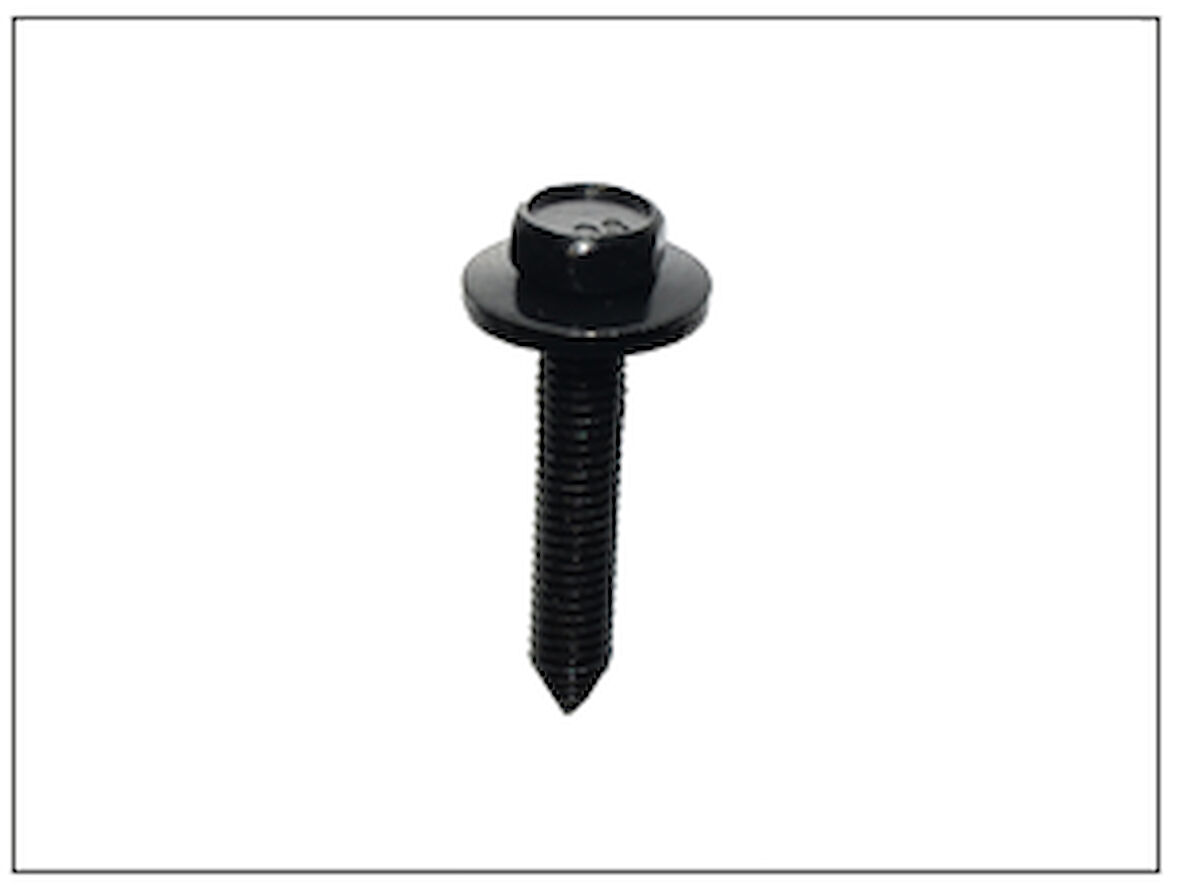 Civata Siyah M6X32mm 1.0 İnce Diş GM 11505044 Chevy Pontiac Buick 25 Adet