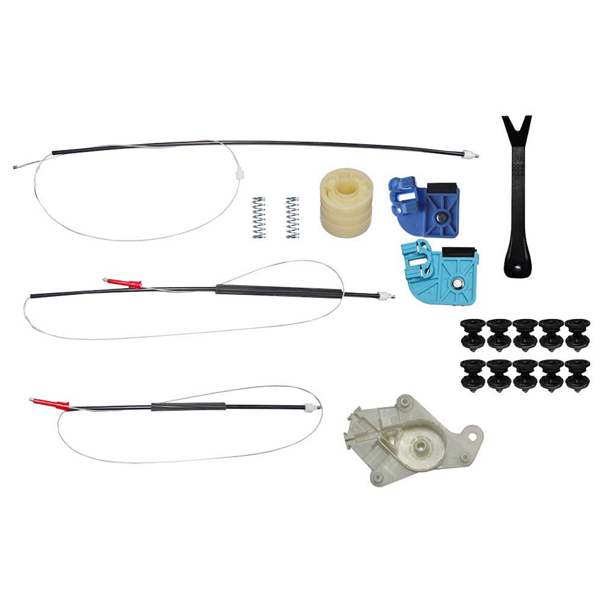 VW T5 2003-2014 Büyük Ayaklı  Set Cam Sol Ön