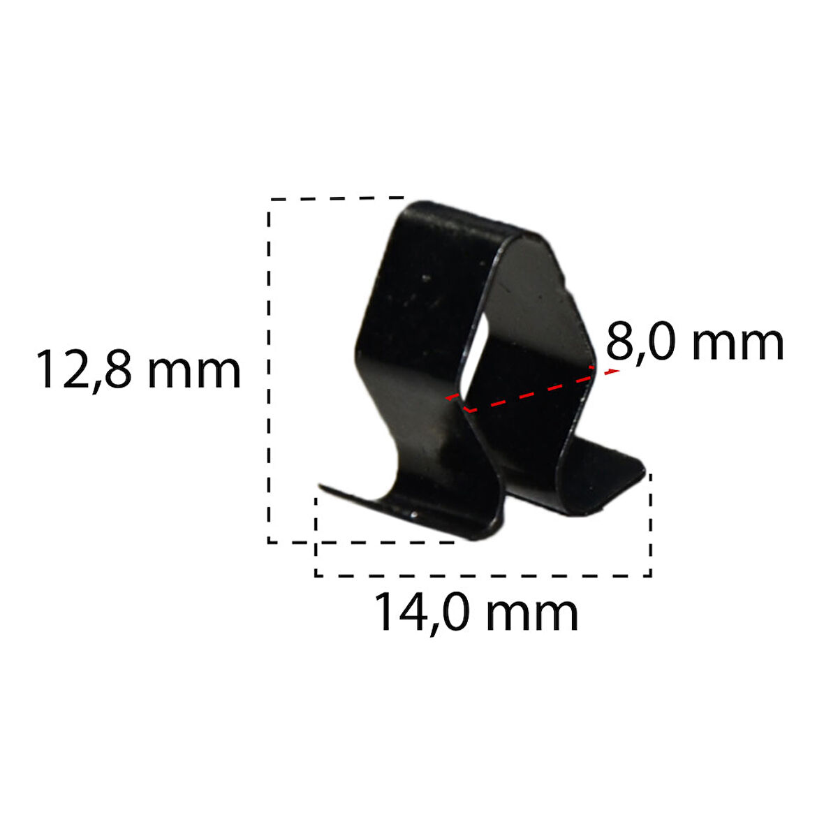 Klips Metal Arka Panel 8X13X14mm 7M3827649 VW Audi A6  10 Adet