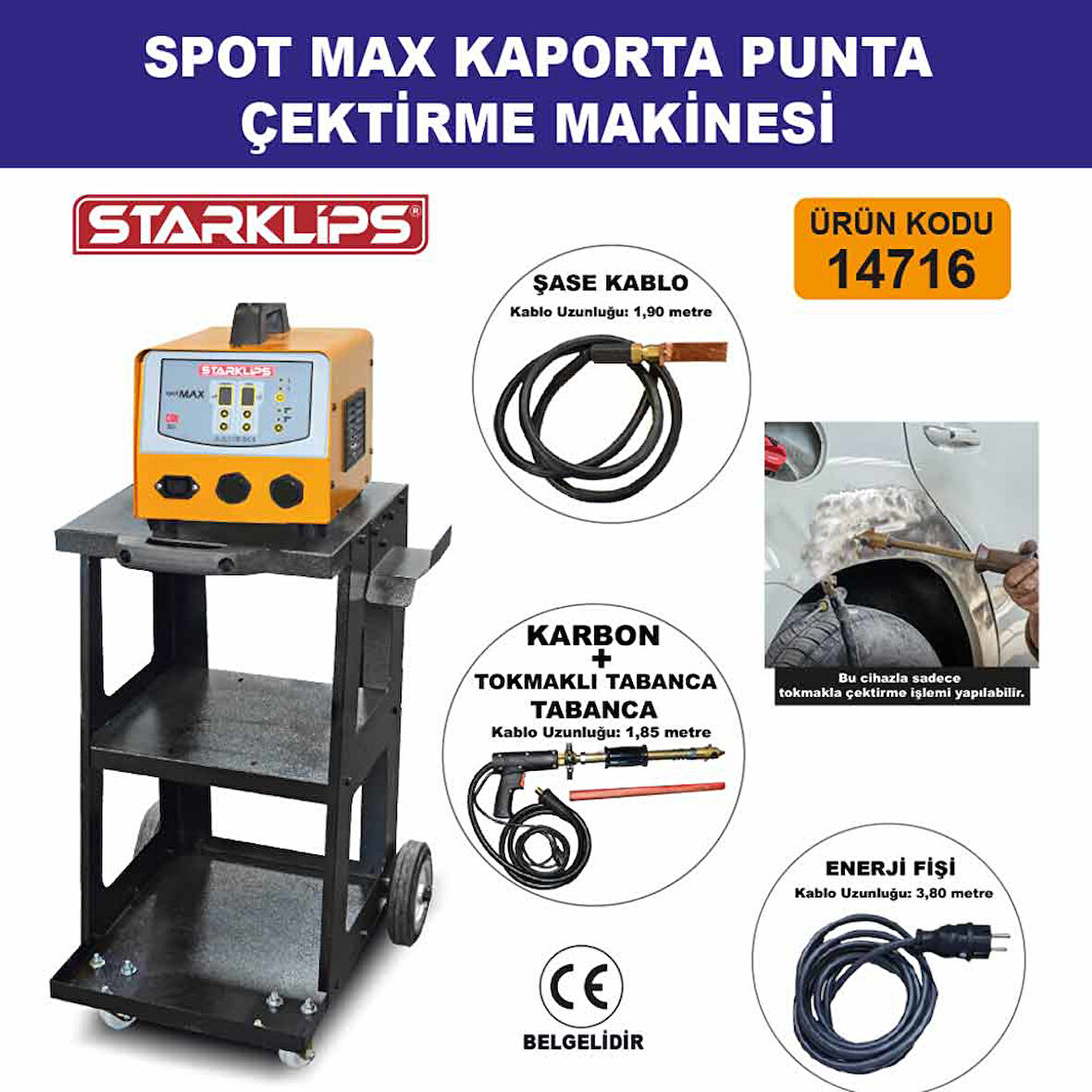 Spot Max Kaporta Punta Çektirme Makinesi