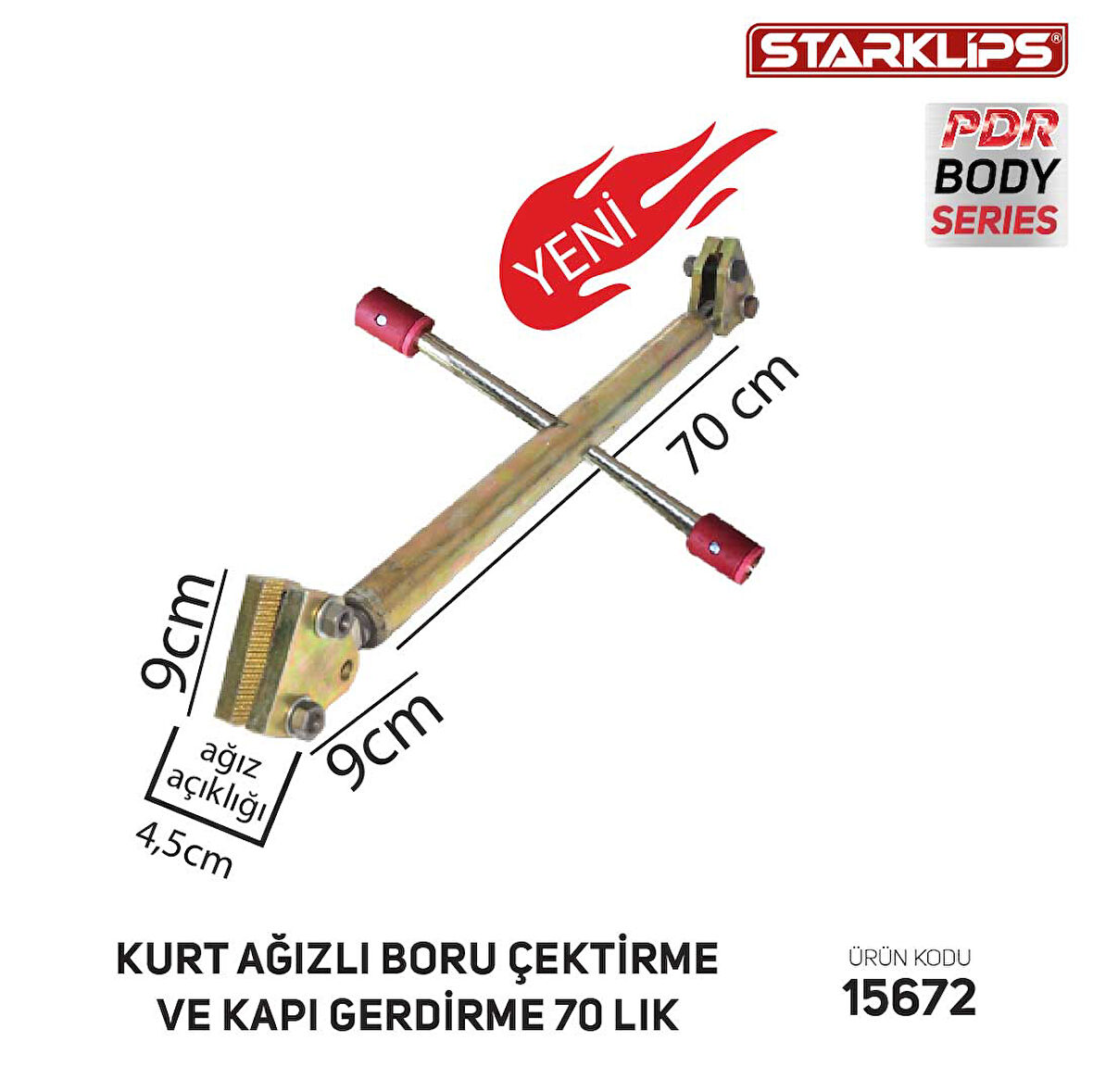 Kurt Ağızlı Boru Çektrime Ve Kapı Gerdirme 70 Lık