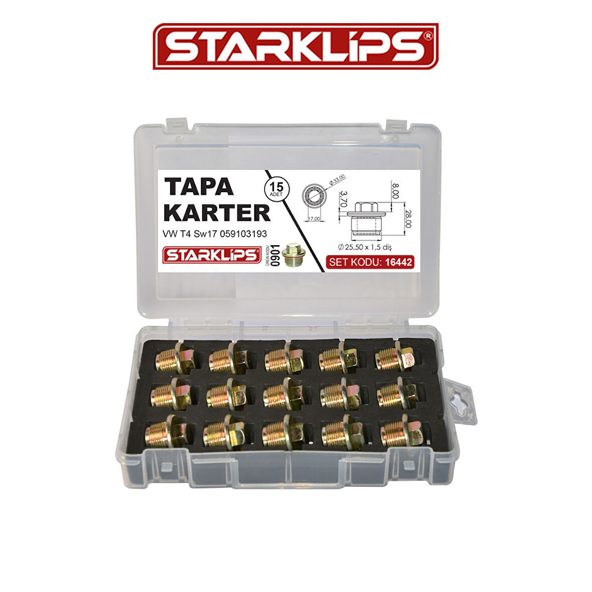 Set Tapa Karter M26X16X33 Sw17 059103193 VW T4