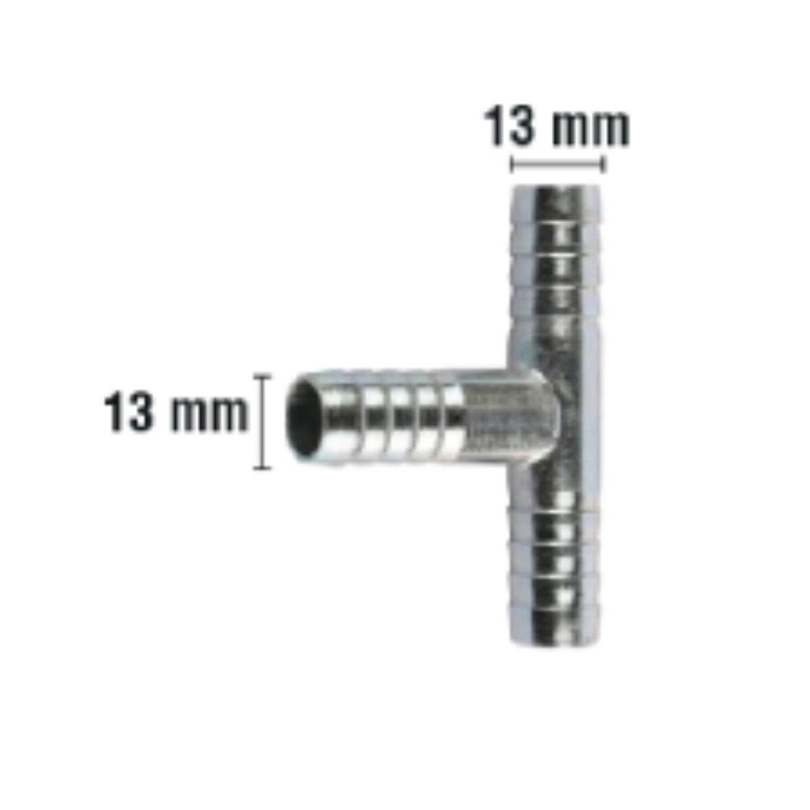 Rakor Metal T tip Hortum İçin 13mm 2 Adet