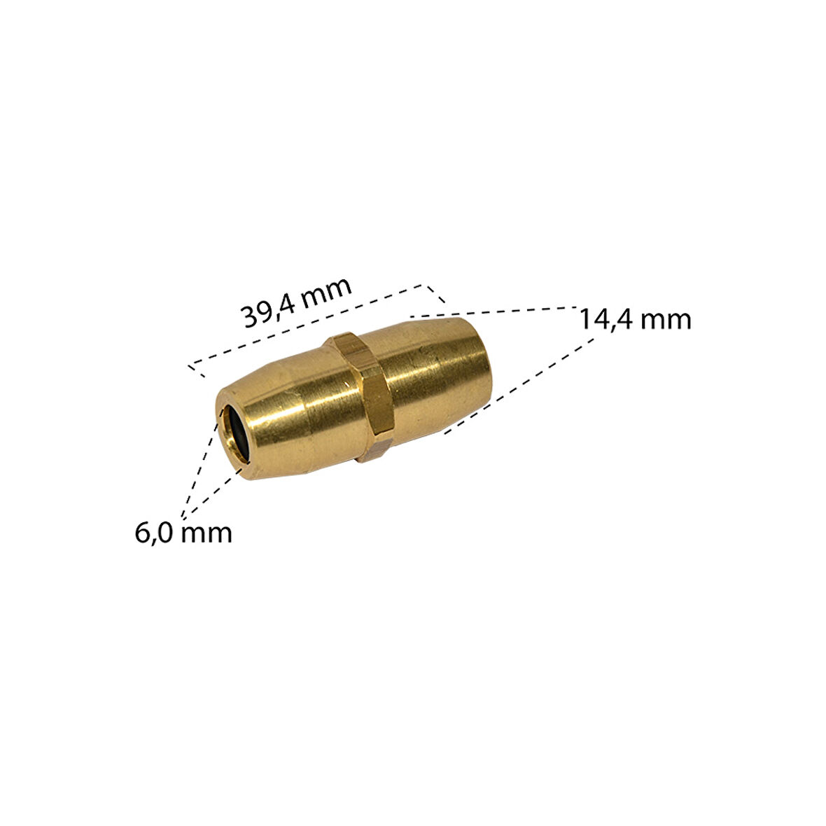 Çift Yönlü Hortum Adaptörü ( 6x1.0 mm )