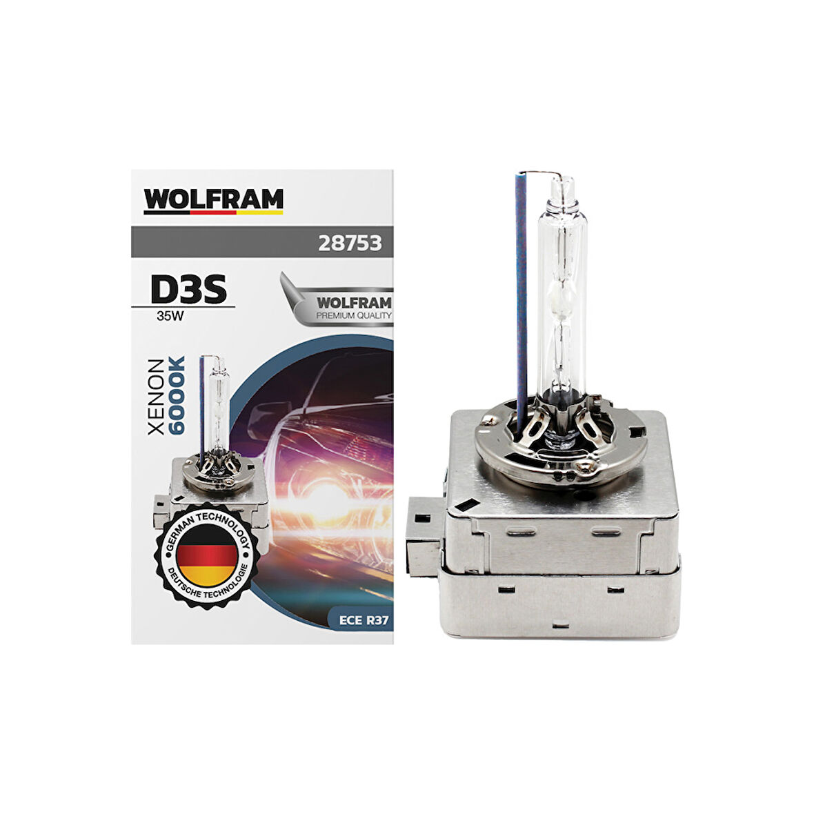 Ampul Far D3S 12v 35w Ultraviolet Mavi 6000K Wolfram 2 Adet