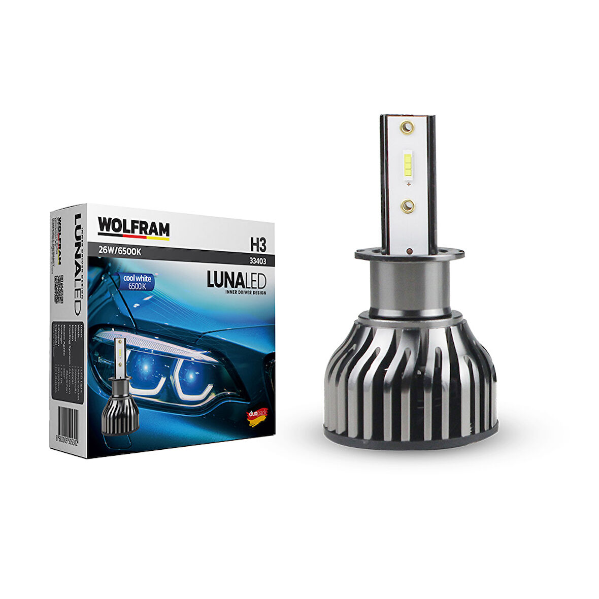 Set Led Xenon H3 Cool White Luna Wolfram