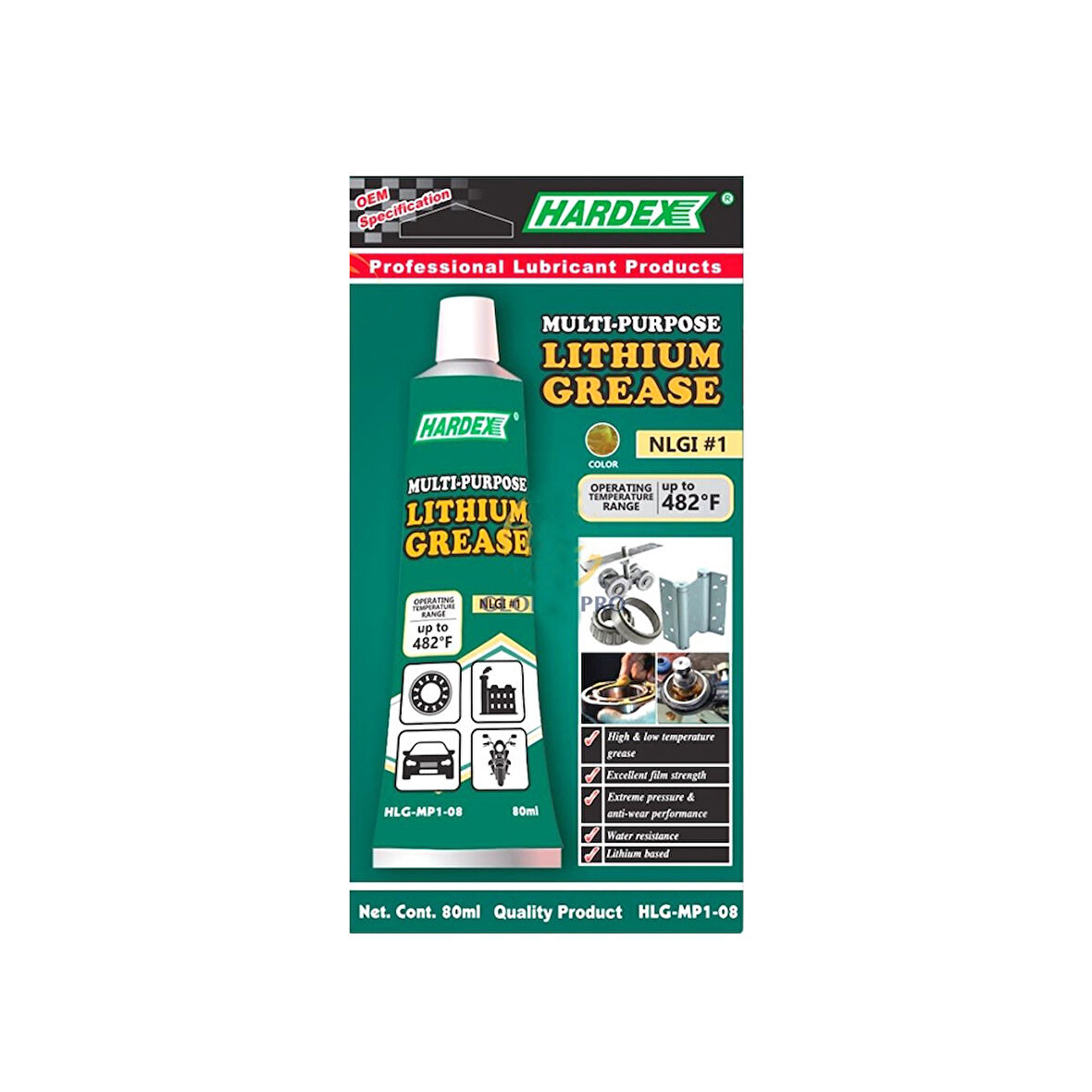 Çok Amaçlı Lityum Gres 482F 80 ML Hardex/12