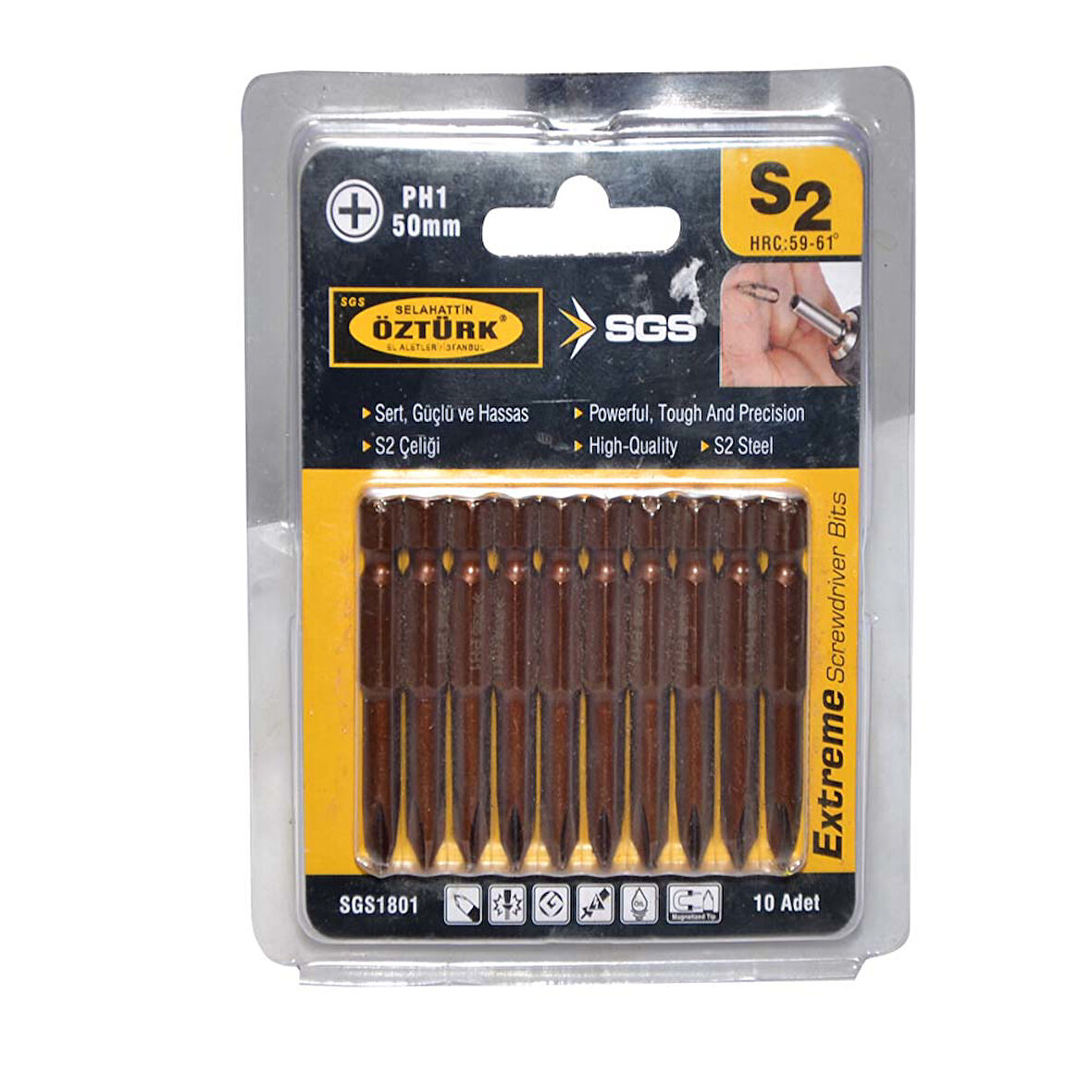 Bits Uç Yıldız Ph1X50 2 Adet
