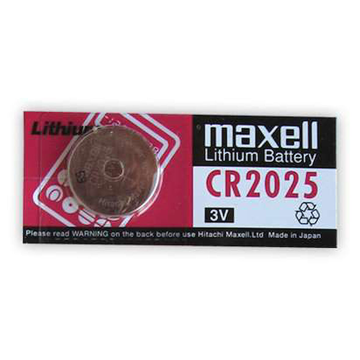 Lityum Pil 3V Cr 2025 Maxell 2 Adet