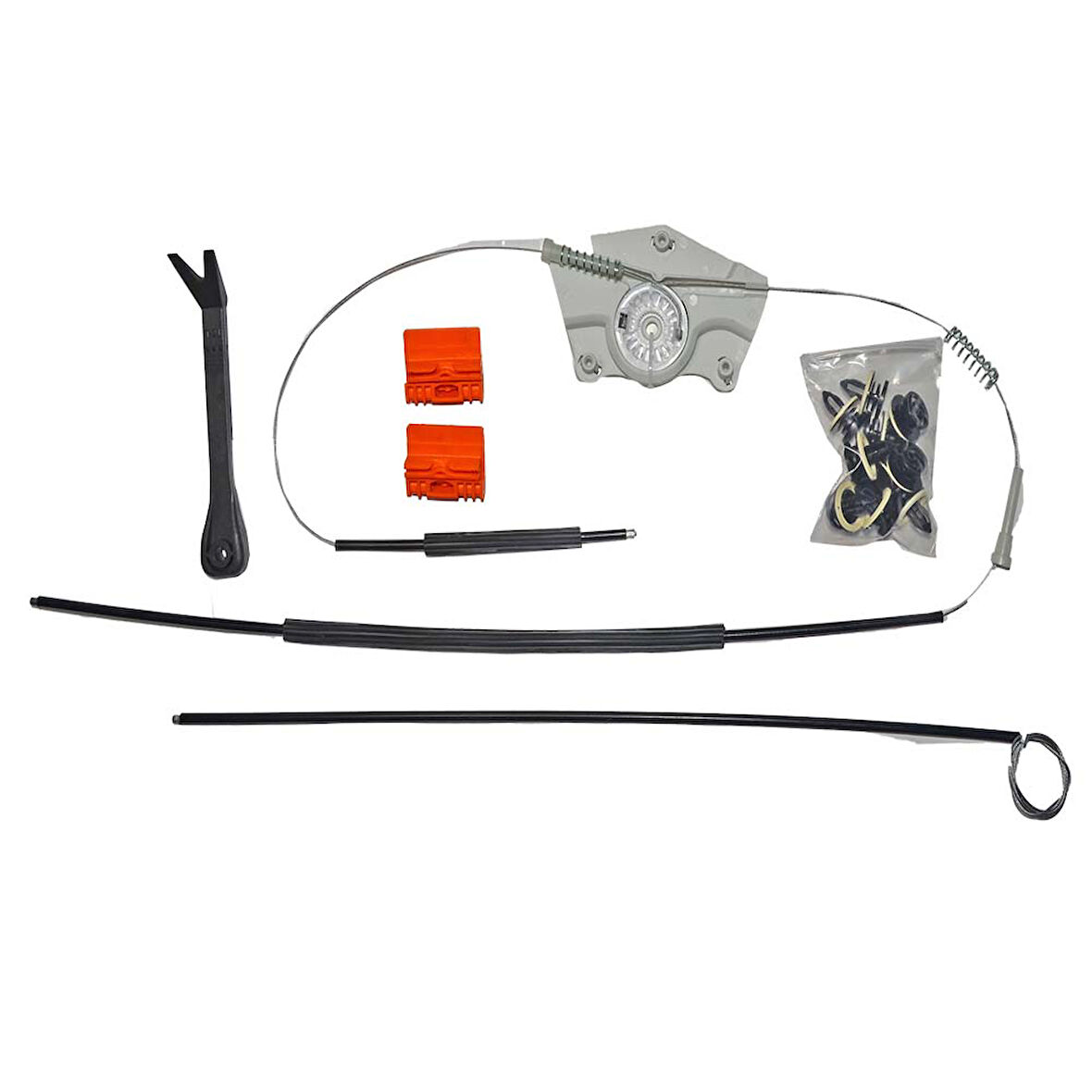 Audi A4 B6-B7 2000-2008 8E0837462 Sağ Ön Cam Kriko Tamir Seti Sarmalı