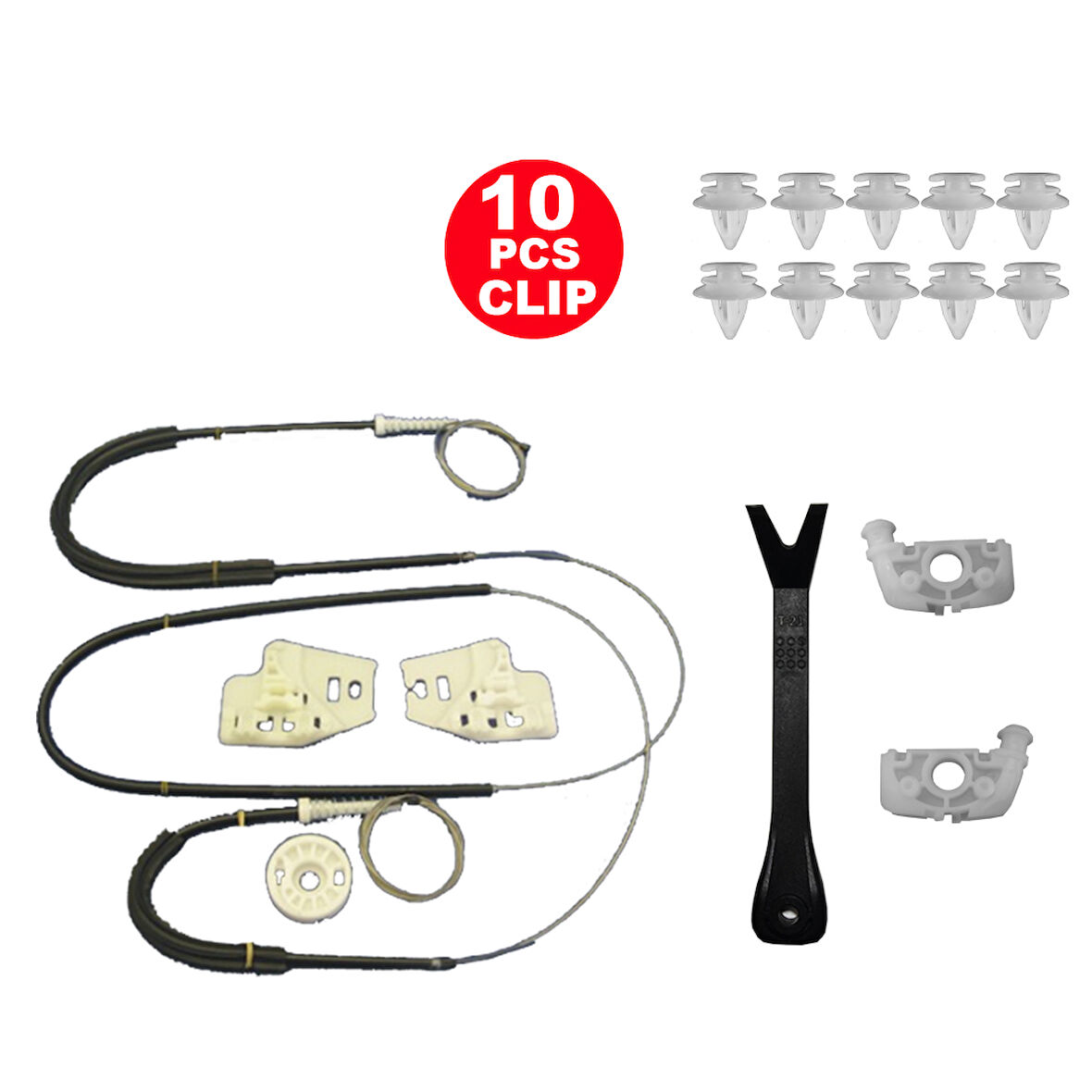 Bmw 3 Serisi E46 (1999-2005) 8196038 Sağ Ön Cam Kriko Tamir Seti 10 Klips