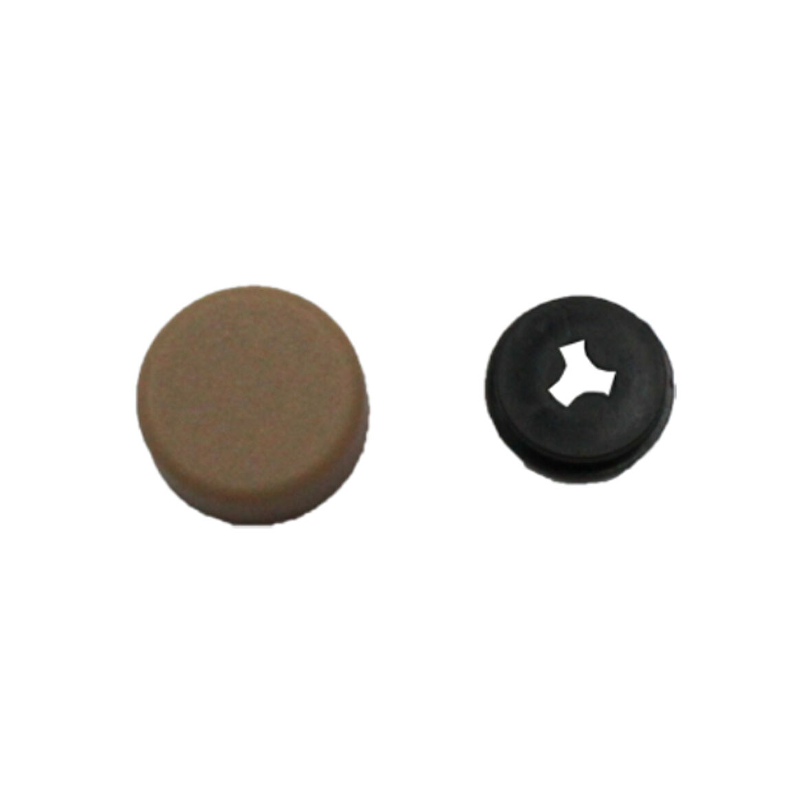 Vida Kapağı Küçük Boy Bombesiz Kahverengi (3,5 - 3,9 - 4,2mm Yıldız Silindir Baş Vida İçin) 25 Adet