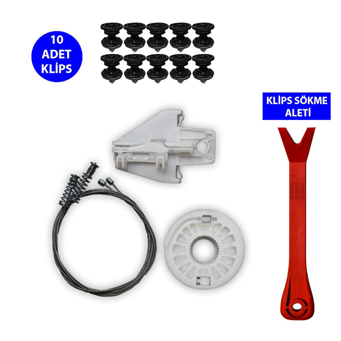 Cam Kriko Tamir Seti Sol Arka Skoda Fabia 1999-2007 6Y0839751E