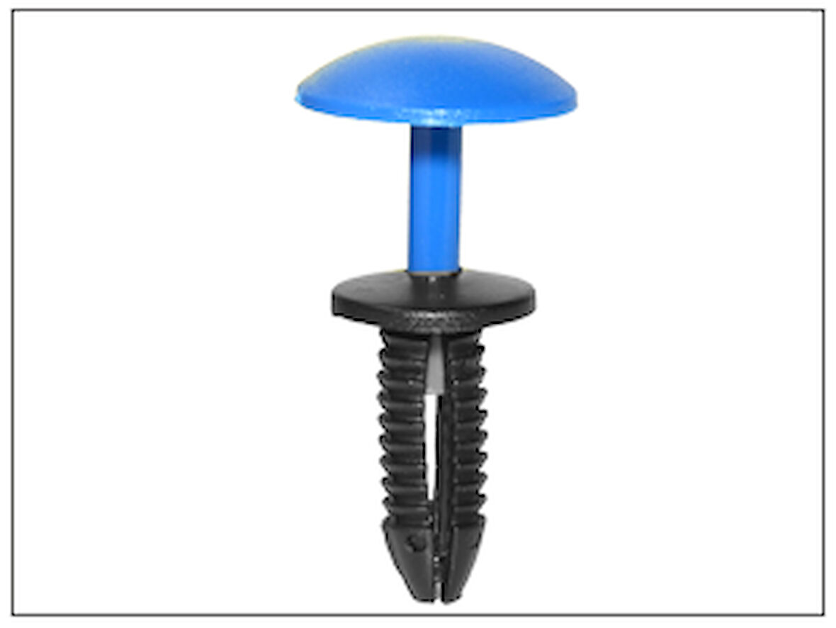 Döşeme Klipsi Koyu Gri 7,5x26x20mm Ral 7016 25 Adet