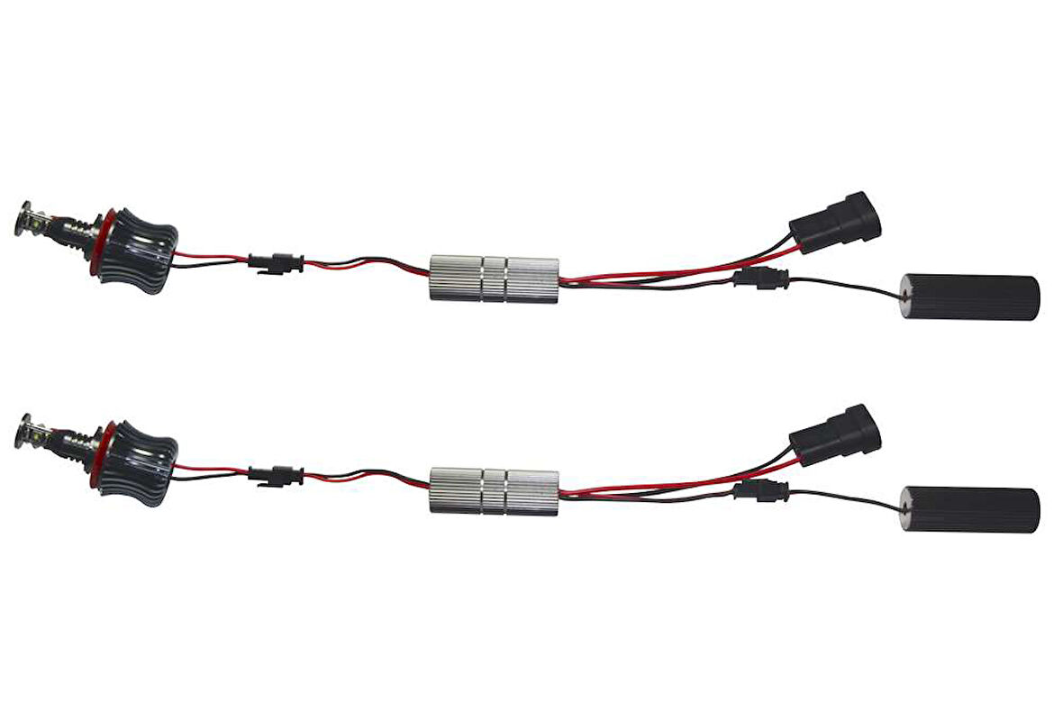 Ampul Seti H8 20W Alüminyum Gövde BMW E70 92 94 Angel Eye