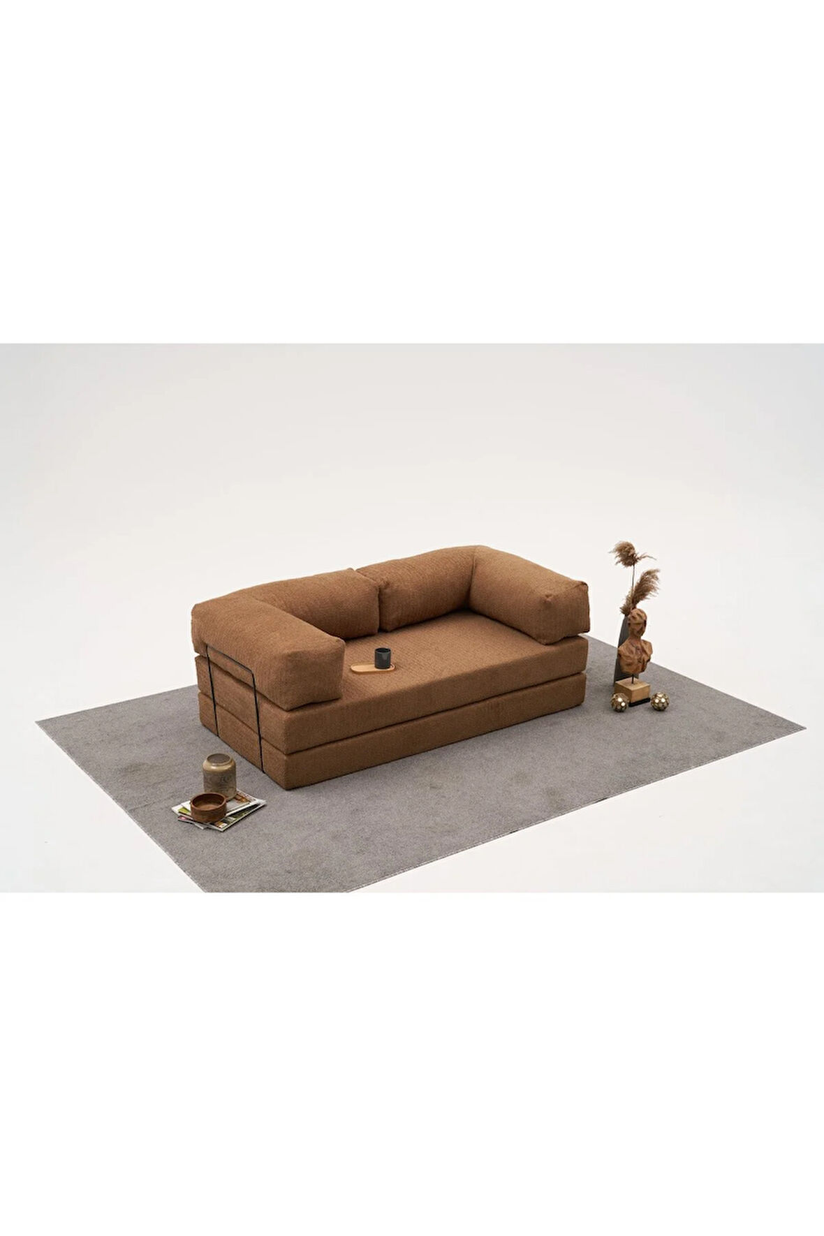 Comfort Serisi Yataklı Üçlü Modül Kahve