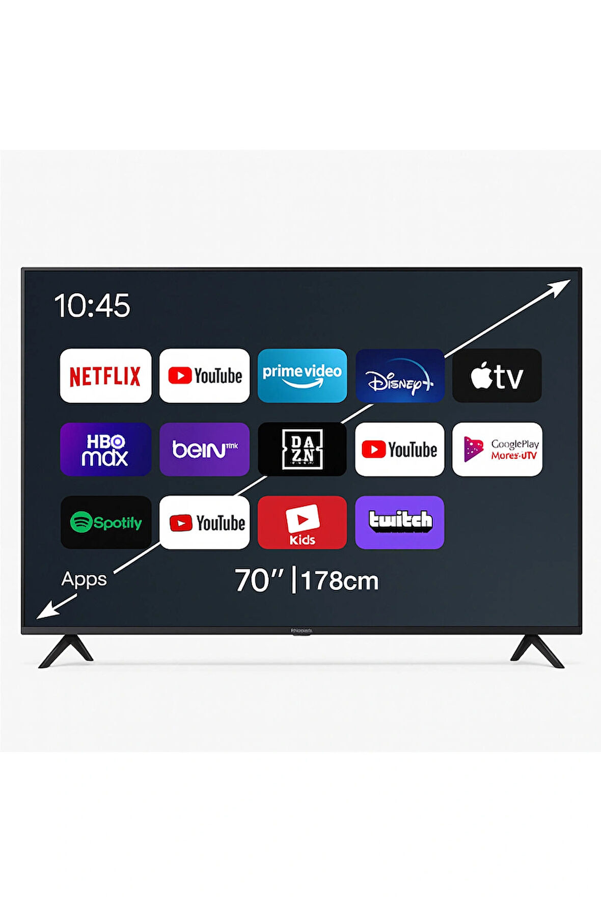 Hiking Serisi 70hs24000 70 Inç 177 Cm 4k Ultra Hd Whale Os Led Tv
