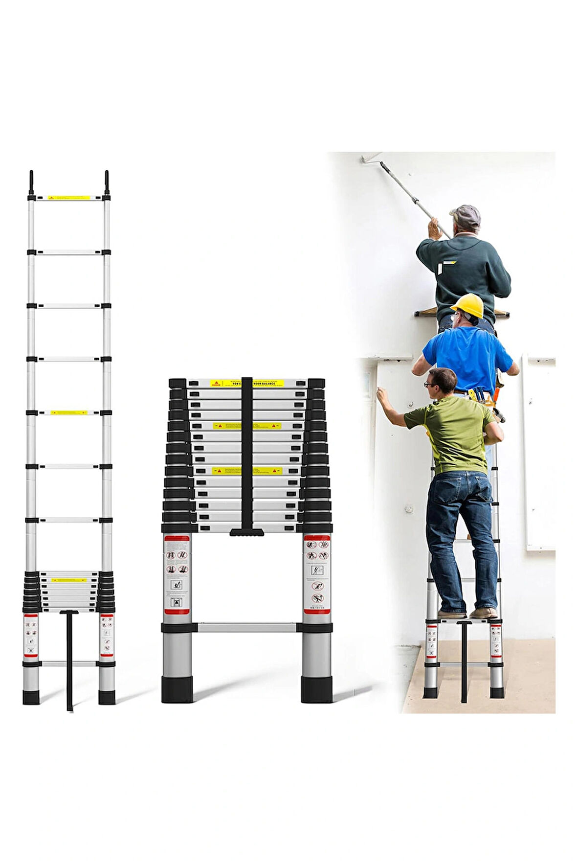 Paslanmaz Çelik Katlanır Merdiven 3.1 Metre
