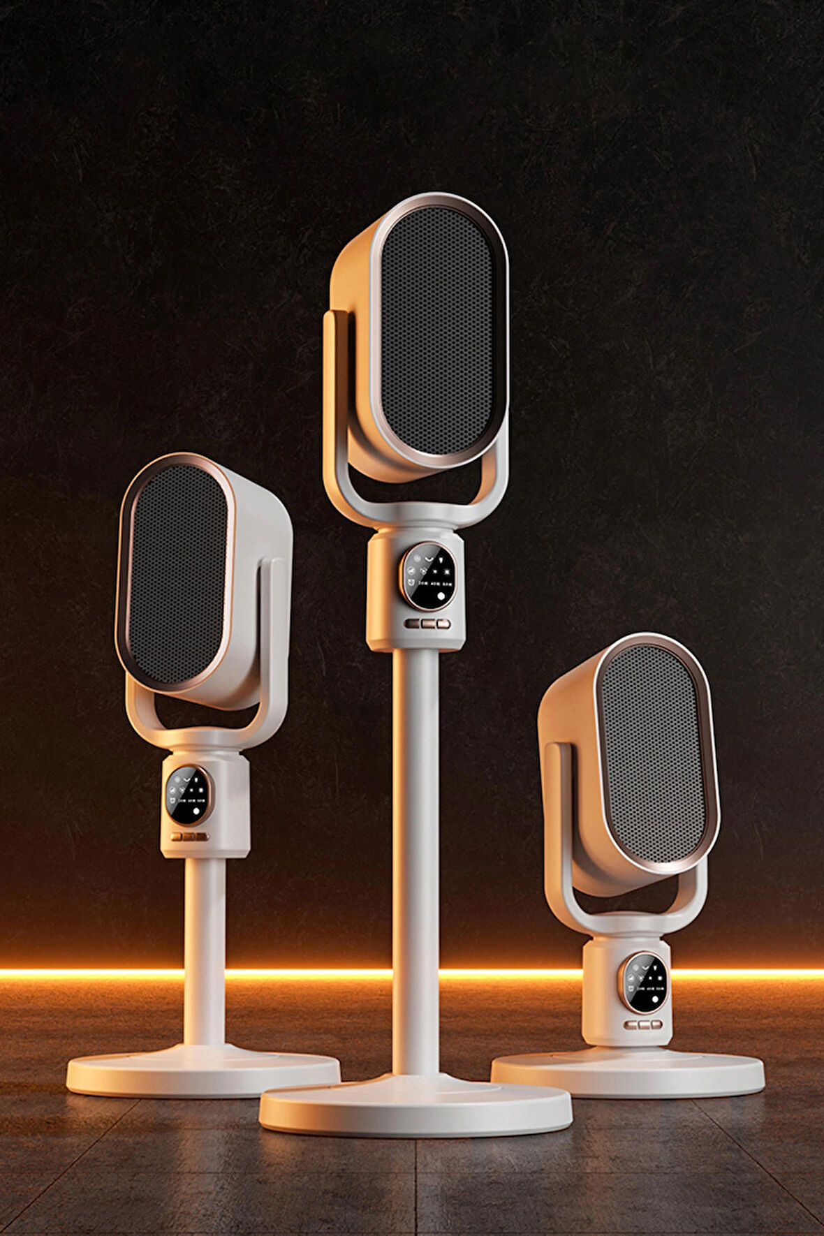 robo Teleskopik Ayaklı Isıtıcı Beyaz