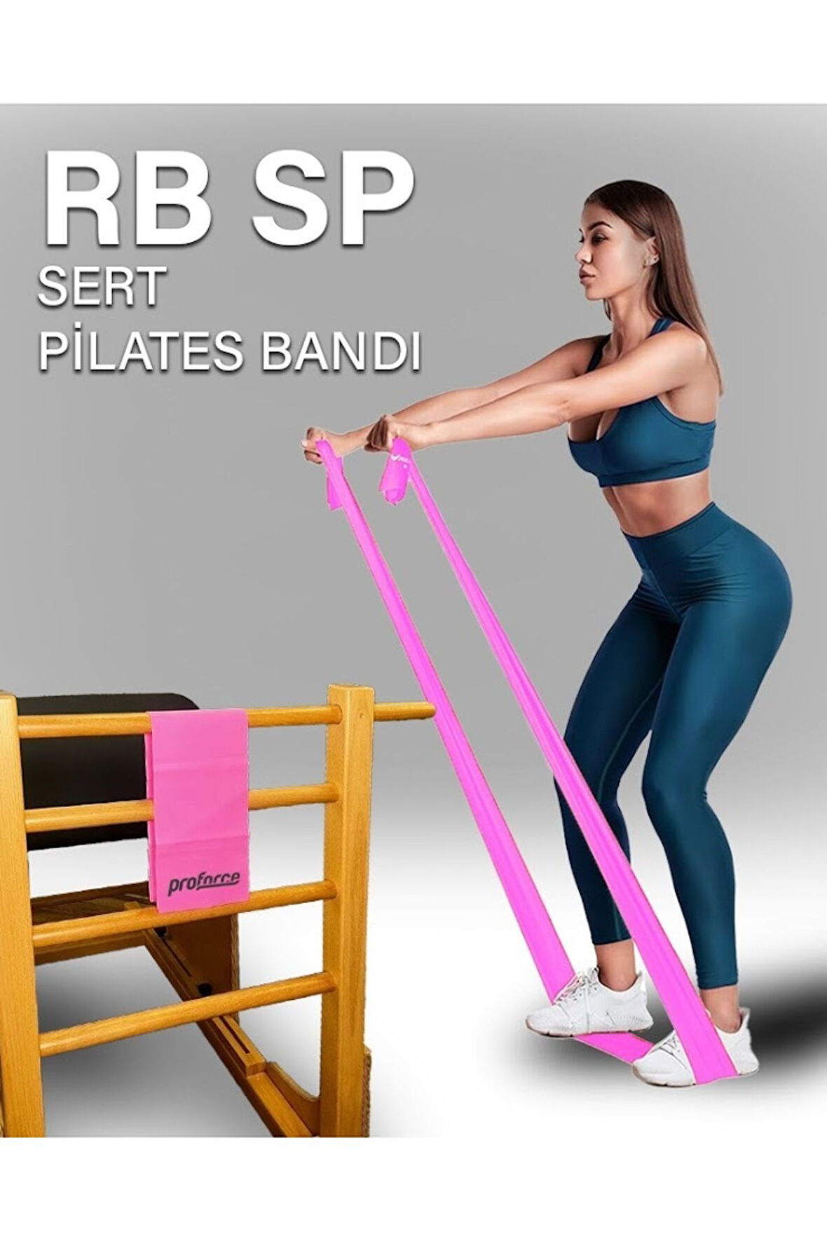 Pilates Lastiği Sert Rb Sp - Pembe Renk