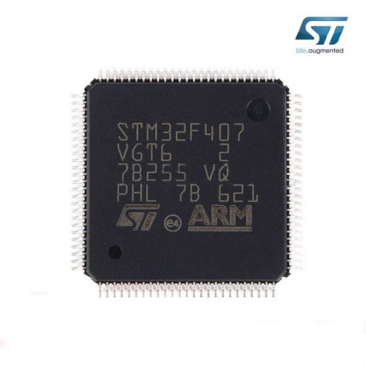 STM32F407VGT6 Microcontroller Lqfp100 Dsp Fpu Arm Cortex-M4 32 Bit Mcu 1 Mbyte Flash 168Mhz Cpu