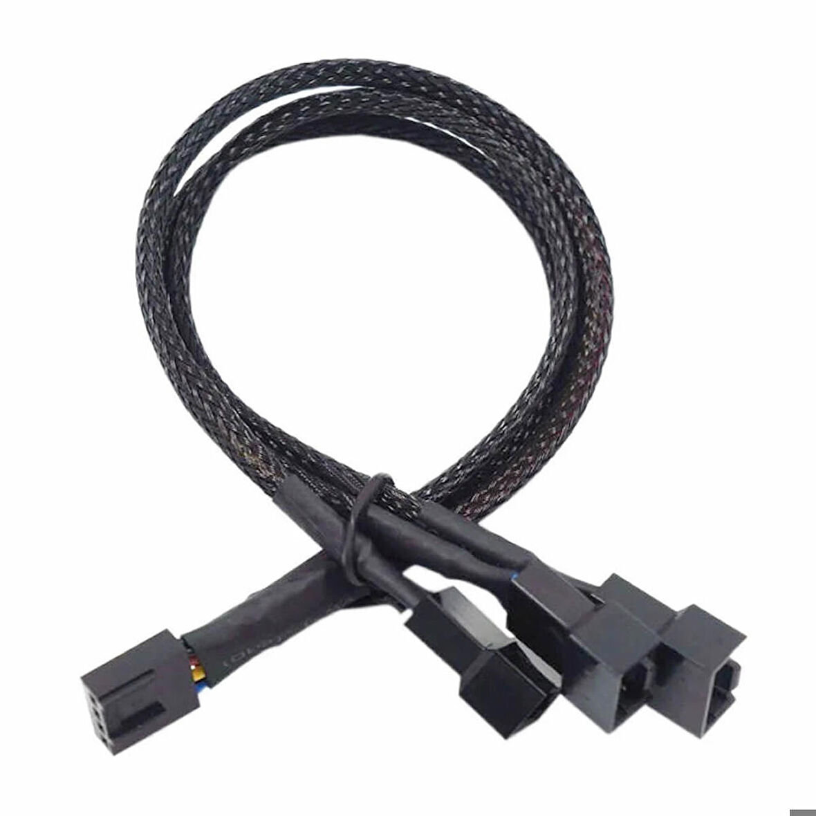 1 to 3 Çoğaltıcı 25cm Fan Uzatma Kablosu Y Tip 4 Pin 3 Pin Bilgisayar Kasa Anakart Ekran Kartı Soğut