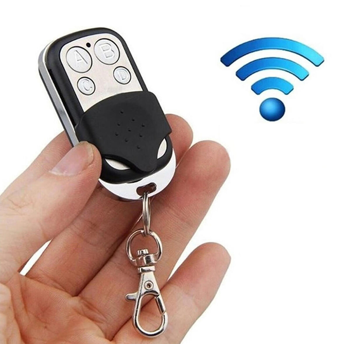 433Mhz Öğrenebilir Uzaktan Kumanda  Araba Garaj Otomatik Kapı Kepenk Bariyer Alarm Lamba Kontrol Anahtarı 4 Butonlu