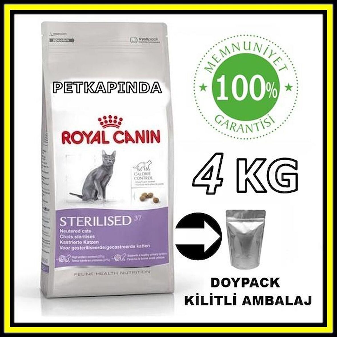 Royal Canin Sterilised 37 Kısırlaştırılmış Yetişkin Kedi Açık Mama 4 KG