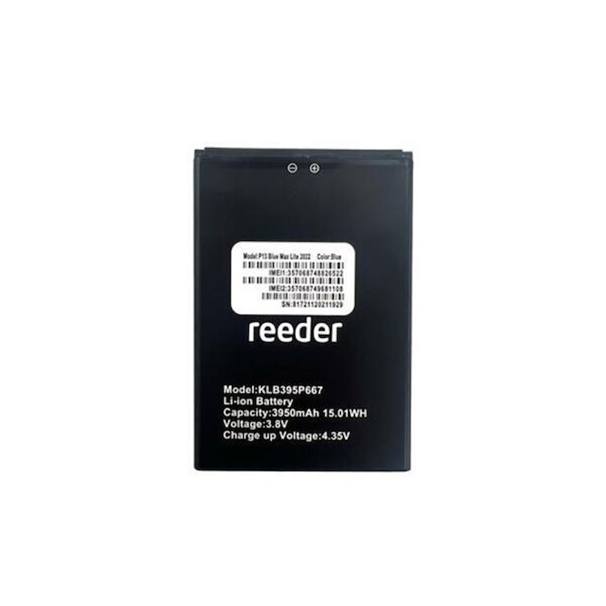 Reeder P13 Blue Max Lite2022 Batarya Pil