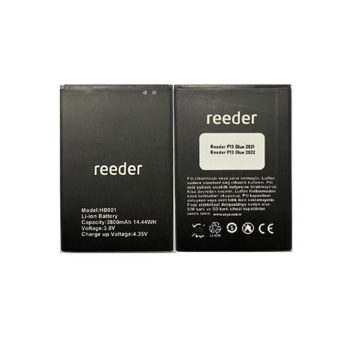 Reeder P13 Blue Max Pro 2021 Batarya Pil