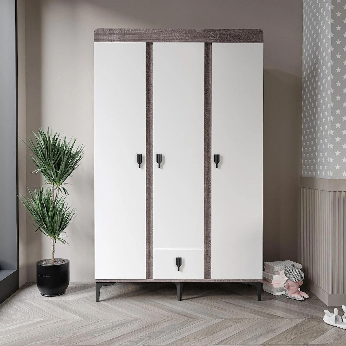 PATİKO ROSE RDLP 131 3 KAPILI DOLAP