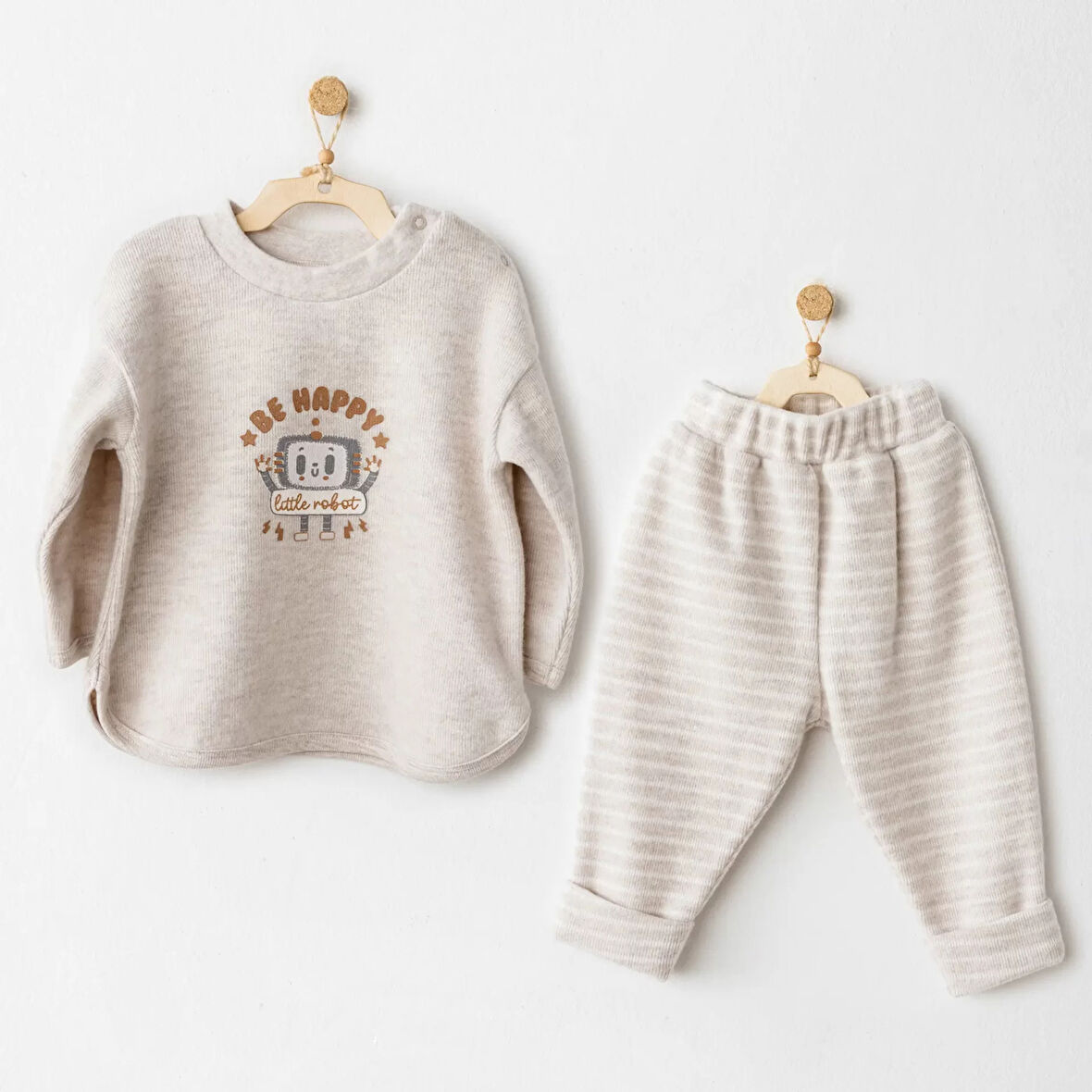 Casual 2'li Takım Beige