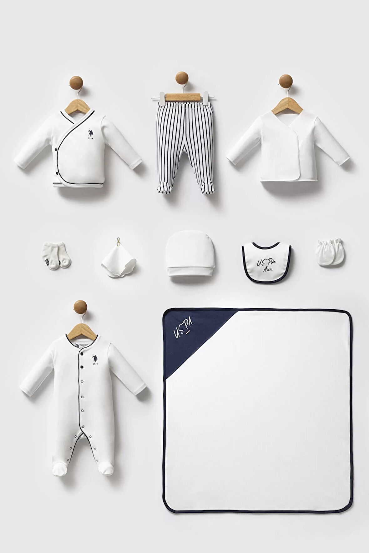 U.s. Polo Assn Hastane Cıkısı 10’lu Set Usb2620 Beyaz