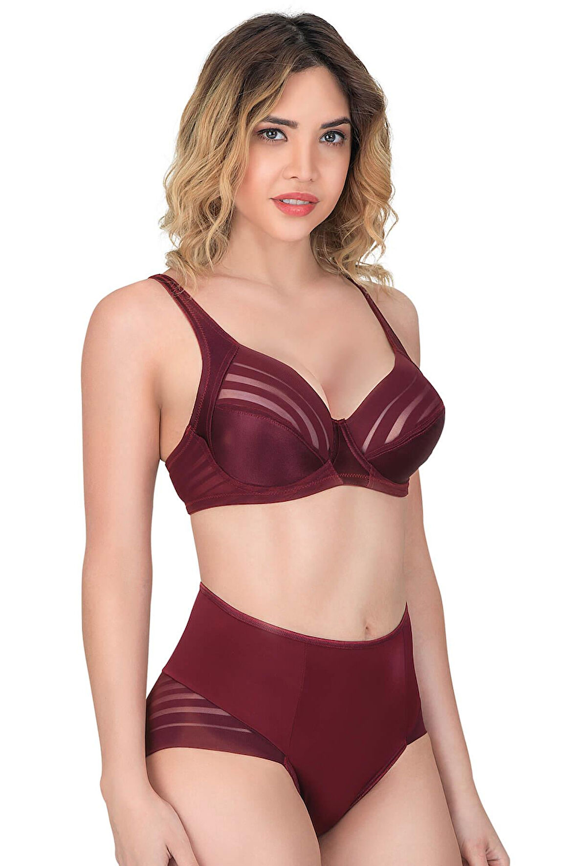 Bordo Mı Emay 177 D Toparlayıcı Sütyen Takım