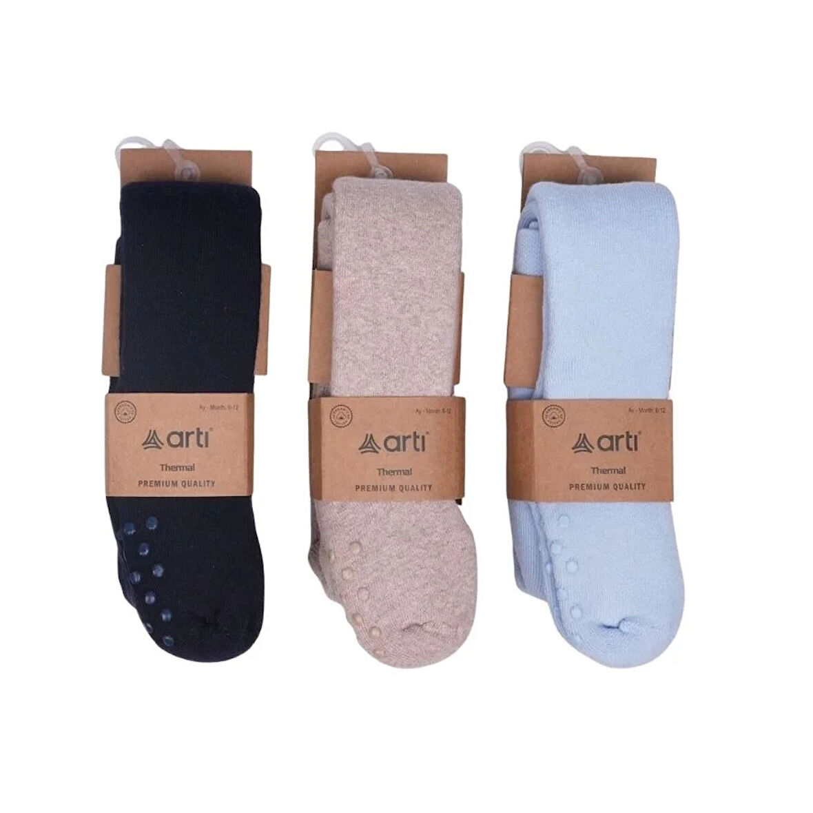 Artı Buddy Abs'li Erkek Bebek Havlu Külotlu Çorap K38046 Asorti