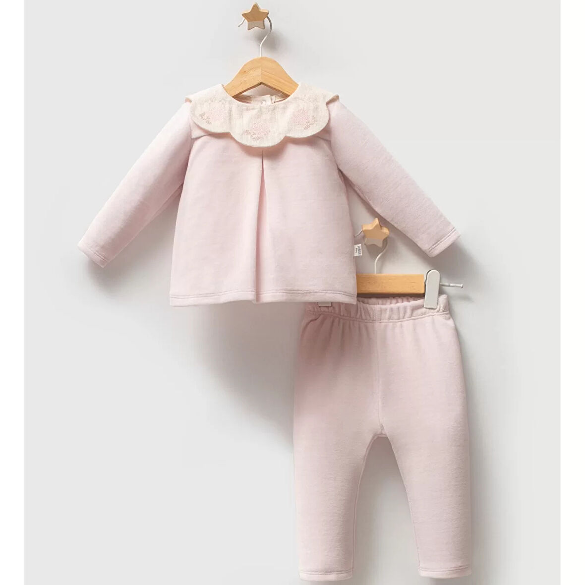 Tongs Baby Etamine 2'li Takım 5681 Pembe