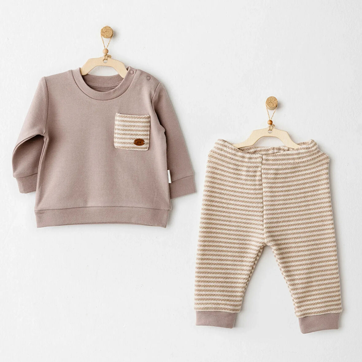 Andywawa Ac26160 Tinny S Sheeps 2'li Takım Beige